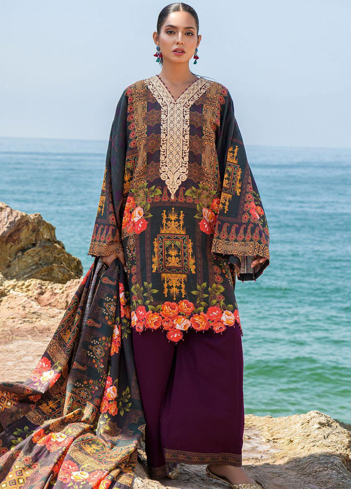 The Woven Palace Embroidered Khaddar Suits Unstitched 3 Piece TWP22K WPK22UN-BL004 VERENA - Winter Collection