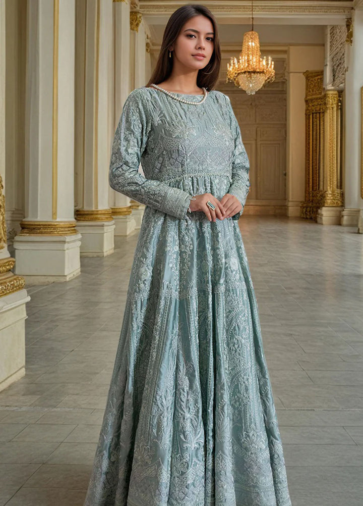 Thread and Motifs Pret Embroidered Chamois 1 piece Suit 9366.1