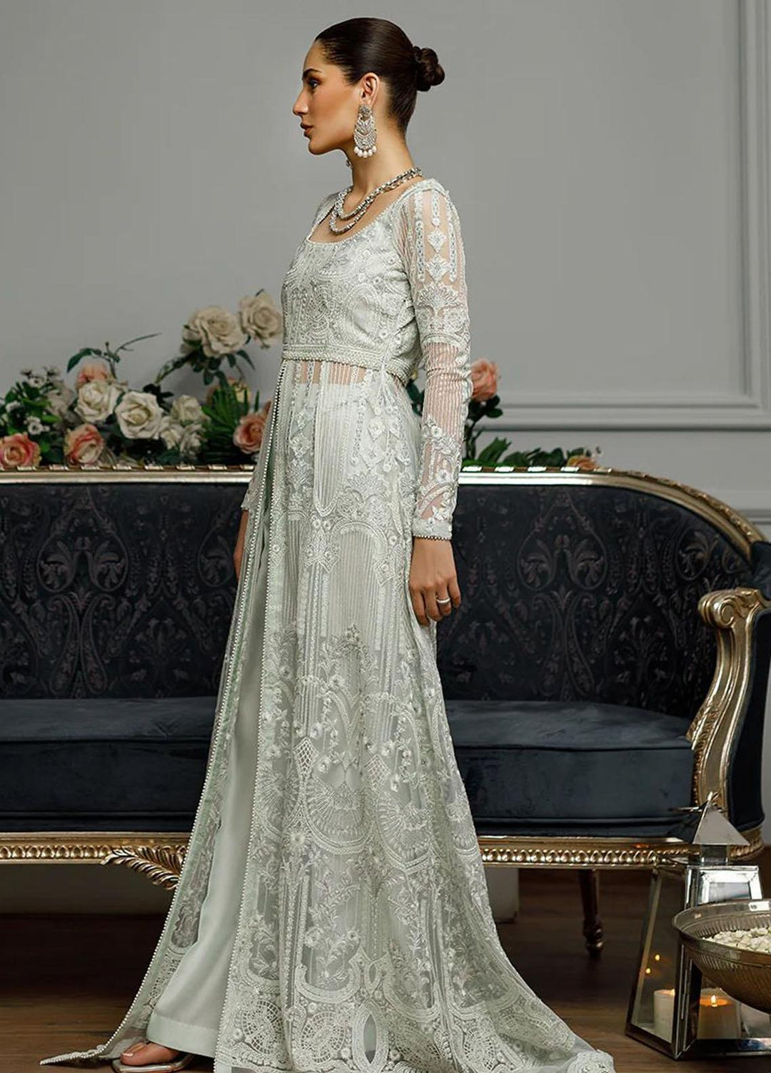 Threads & Motifs Pret Formal Wear Net Dress 8436