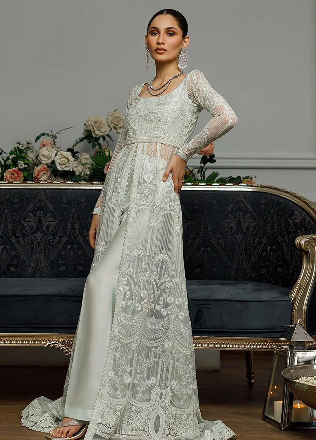 Threads & Motifs Pret Formal Wear Net Dress 8436