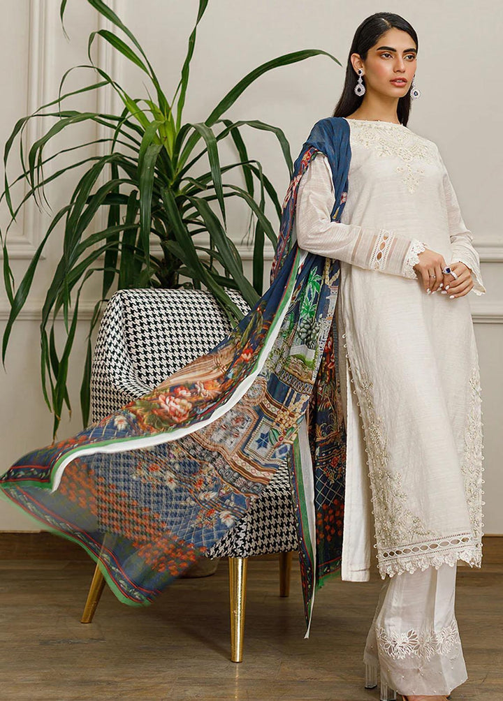 Threads & Motifs Pret Embroidered Cotton Net 2 Piece Suit 8470