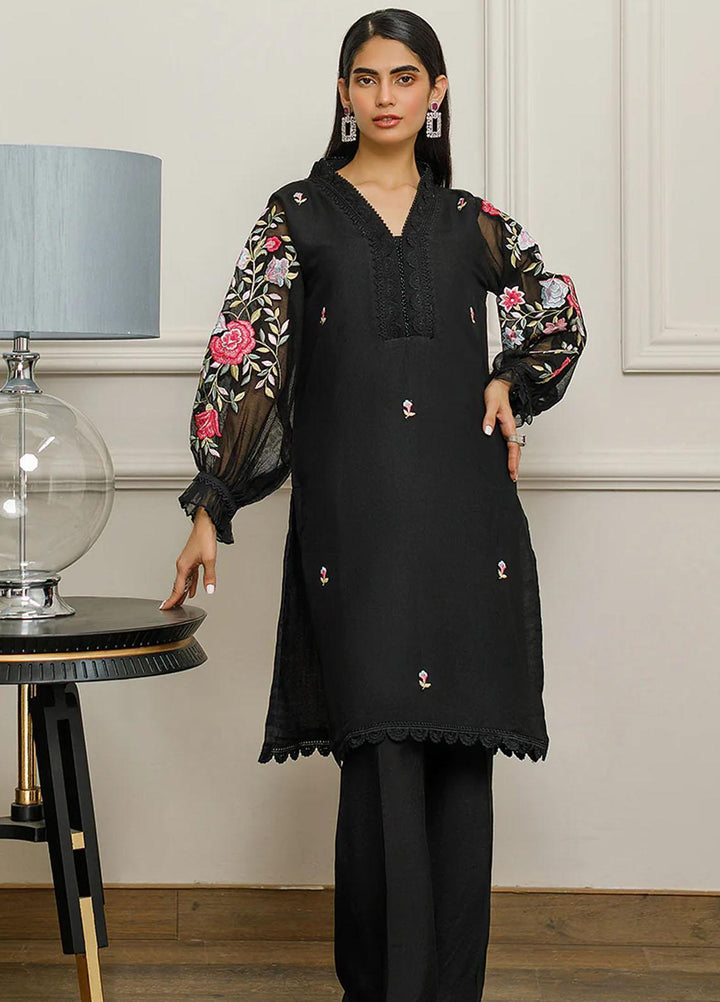 Threads & Motifs Pret Embroidered Khaadi Net Kurti 8284