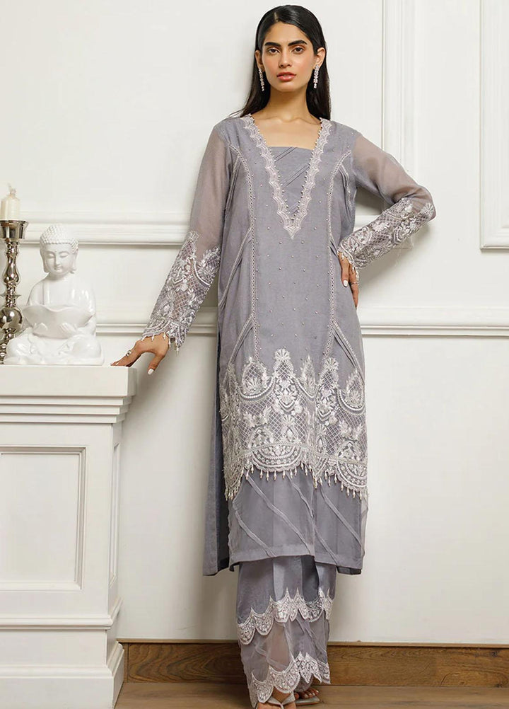 Threads & Motifs Pret Embroidered Khaadi Net Kurti 8454