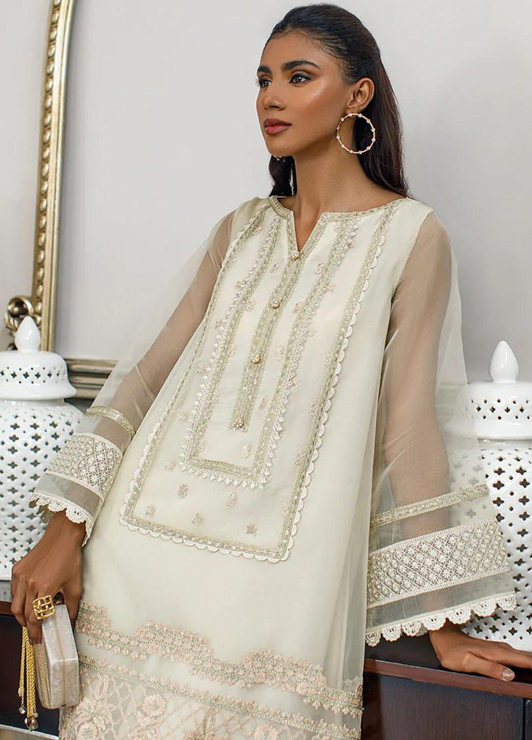 Threads & Motifs Luxury Pret  Khaadi Shirt THM23RW 8098