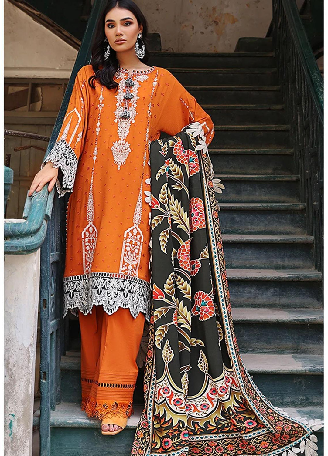 Threads & Motifs Embroidered Khaddar Suits Unstitched 2 Piece THM21UK 7503 - Winter Collection