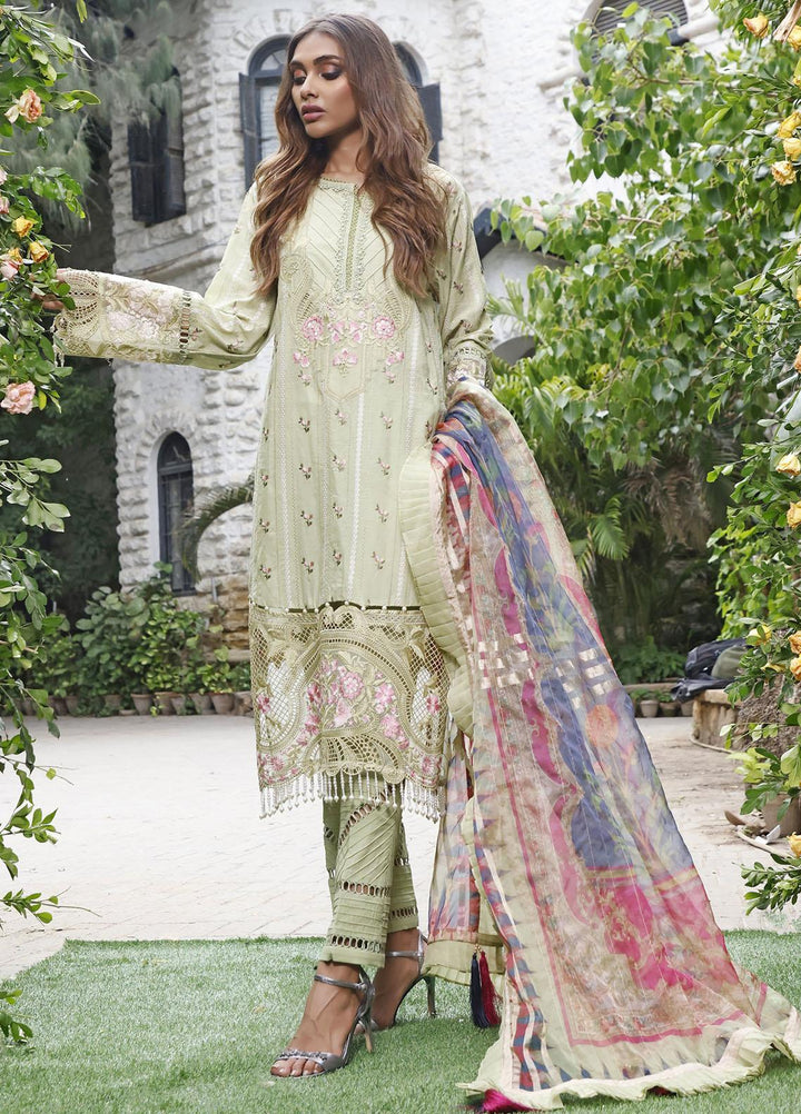 Threads & Motifs Embroidered Lawn Suits Unstitched 3 Piece THM22UL 7365 - Luxury Summer Collection