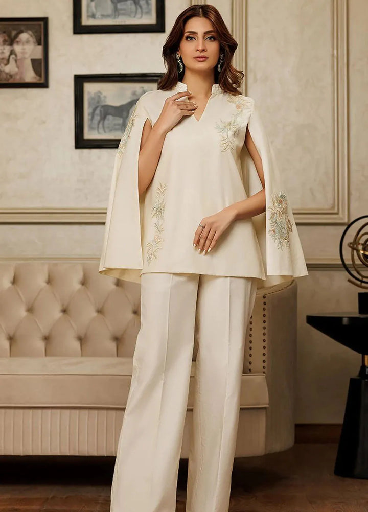 Threads And Motifs Pret Embroidered Chanderi Cape 8754