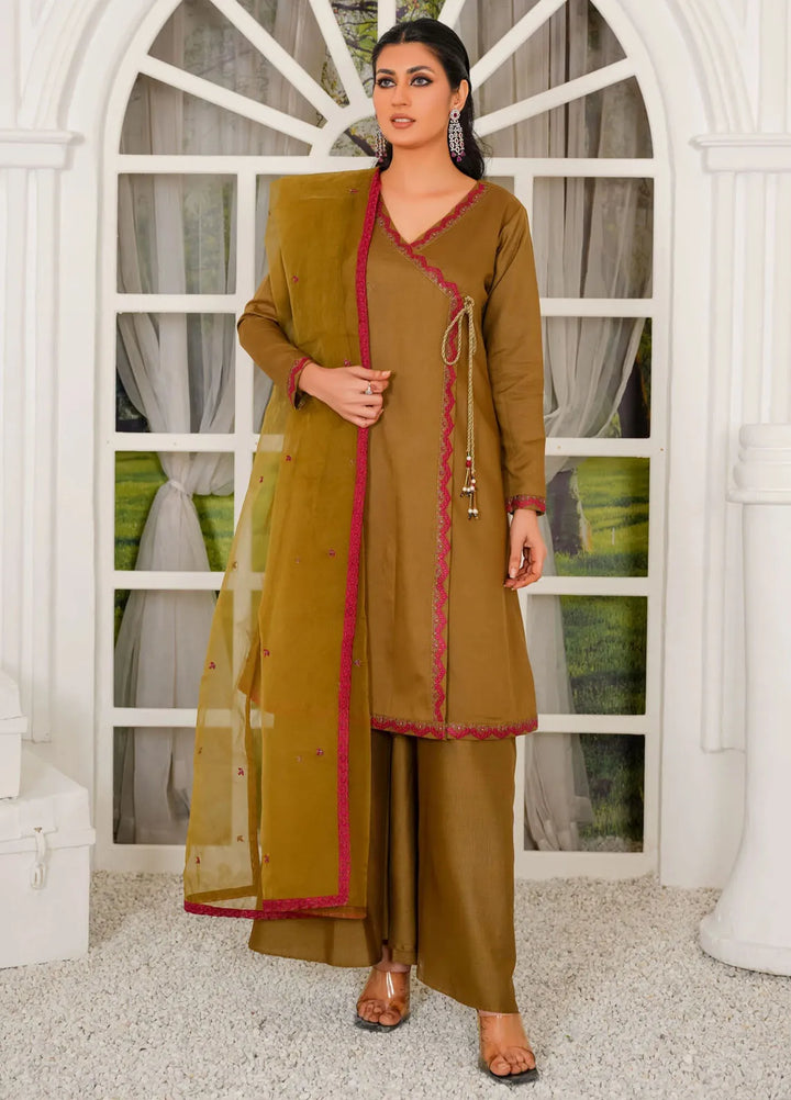 Threads And Weaves Pret Embroidered Viscose 3 Piece Suit RTWV24102