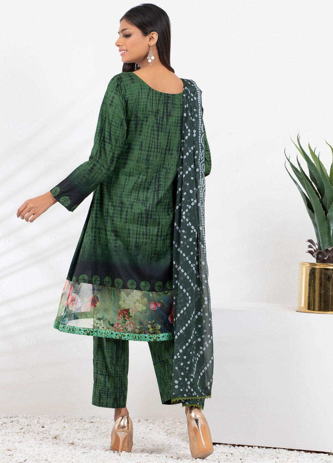 Tie & Die by ZS Textiles  Cotton Suits Unstitched 3 Piece ZS21TD-2 D-03 - Winter Collection