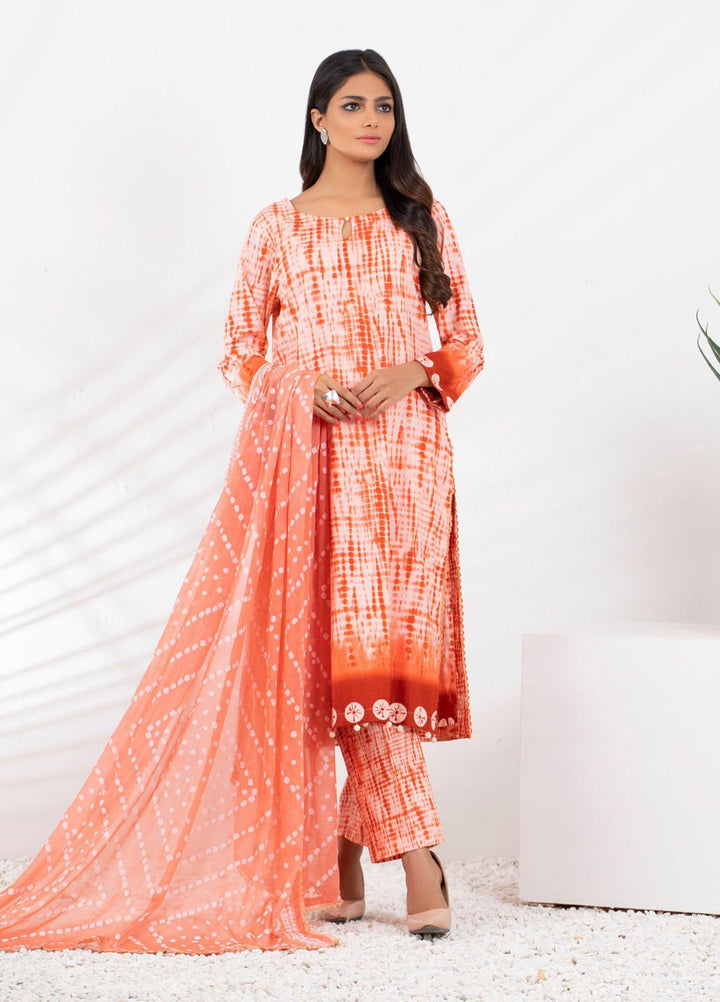 Tie & Die by ZS Textiles  Cotton Suits Unstitched 3 Piece ZS21TD-2 D-08 - Winter Collection