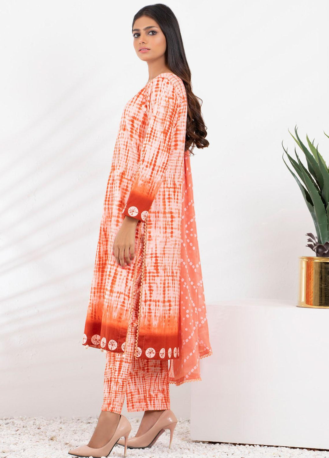 Tie & Die by ZS Textiles  Cotton Suits Unstitched 3 Piece ZS21TD-2 D-08 - Winter Collection