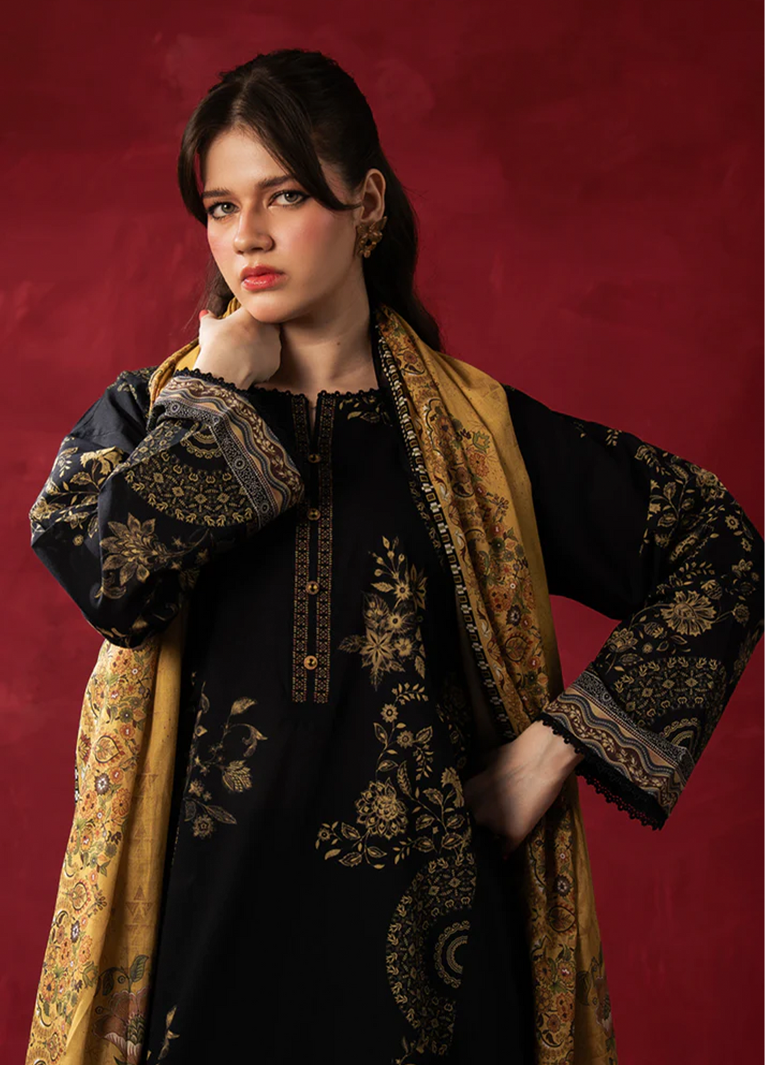 Zoe by Zeen RTW Printed Lawn 3 Piece Suit ZN26UZL WFM36602 - Casual Collection