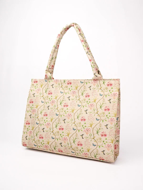 Maa aur Mai by TJK Designs Printed Parizaad Canvas Tote Bag - Casual Collection