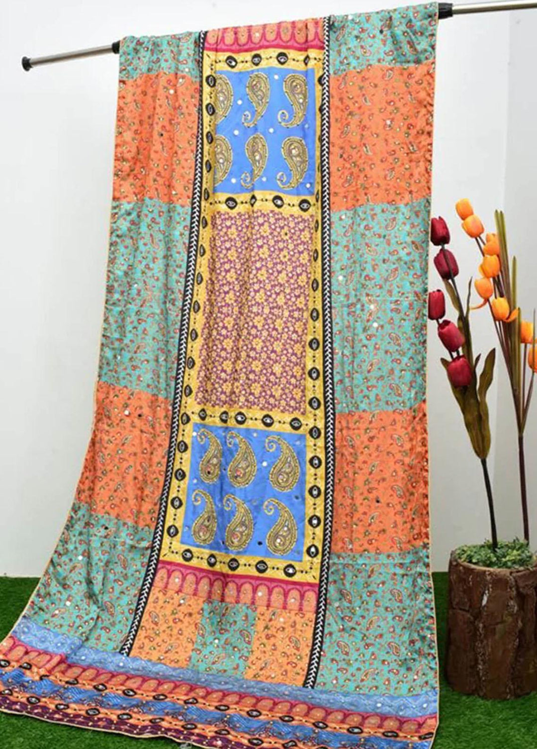 TNG Charmause Silk Dupatta TNG-MFD-0010 - Dupatta Collection