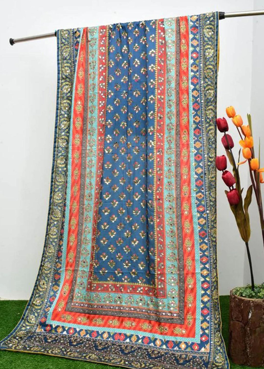 TNG Charmause Silk Dupatta TNG-MFD-0018 - Dupatta Collection