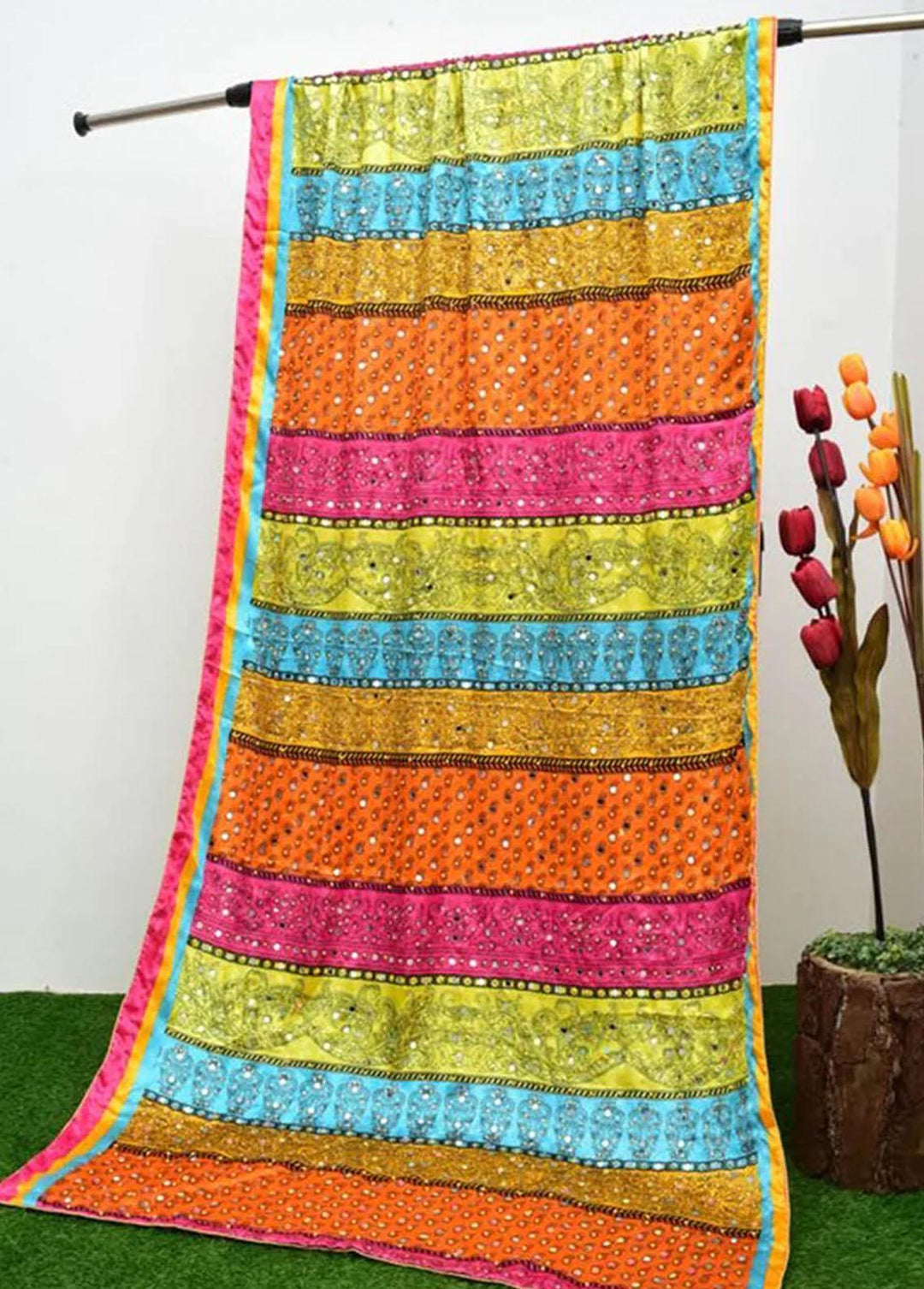 TNG Charmause Silk Dupatta TNG-MFD-0029 - Dupatta Collection