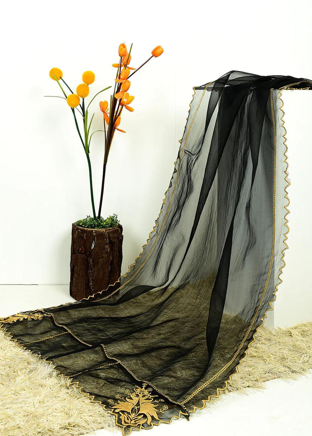 TNG Organza Dupatta TNG-ORG-009 - Dupatta Collection