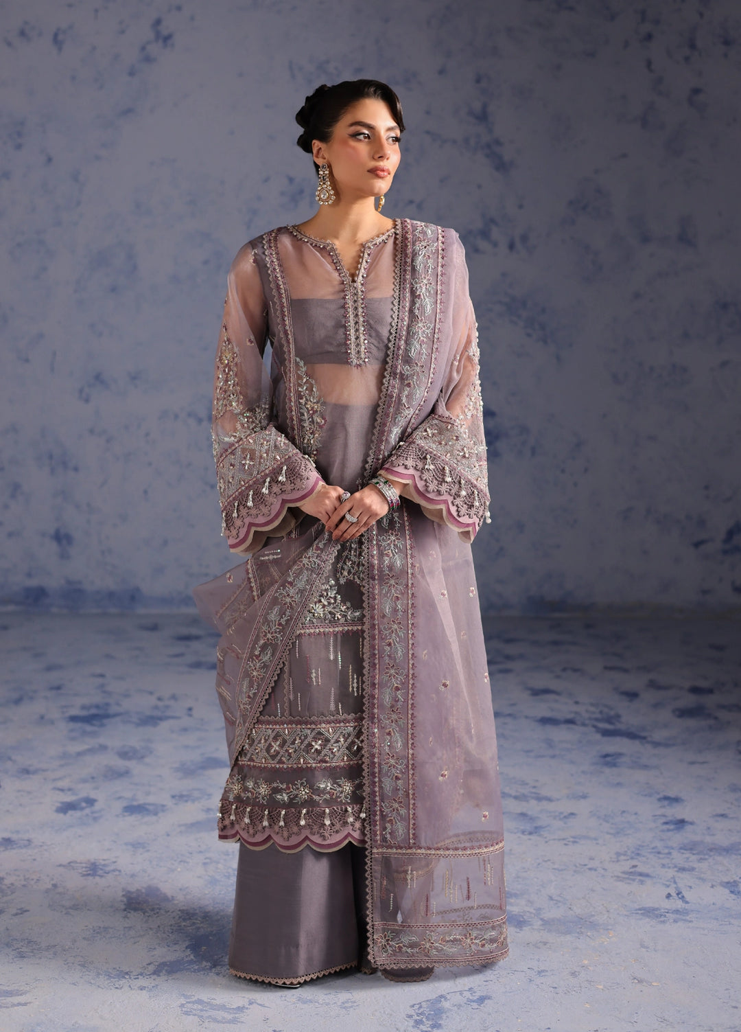 Amoris by Imran Ramzan Embroidered Organza 3 Piece Suit Tonalita di Seta - Wedding Collection