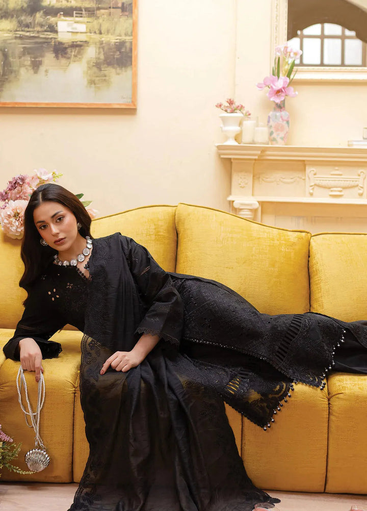 Twilight by Mahnur Embroidered Lawn Suits Unstitched 3 Piece MN25T D-05A Obsidia - Summer Collection