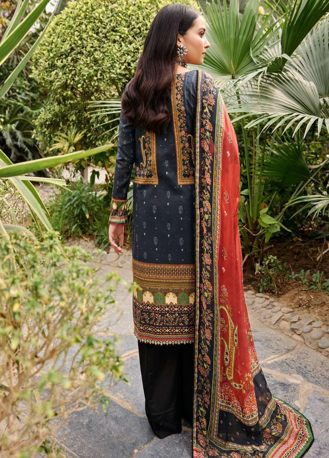 Umang By Motifz Embroidered Lawn Suits Unstitched 3 Piece MT23U-V2 3539-Kajal - Summer Collection