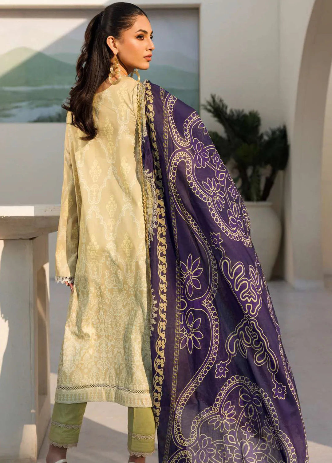 Umang By Motifz Embroidered Lawn Suit Unstitched 3 Piece MT24U 4635 Pasbaan - Summer Collection