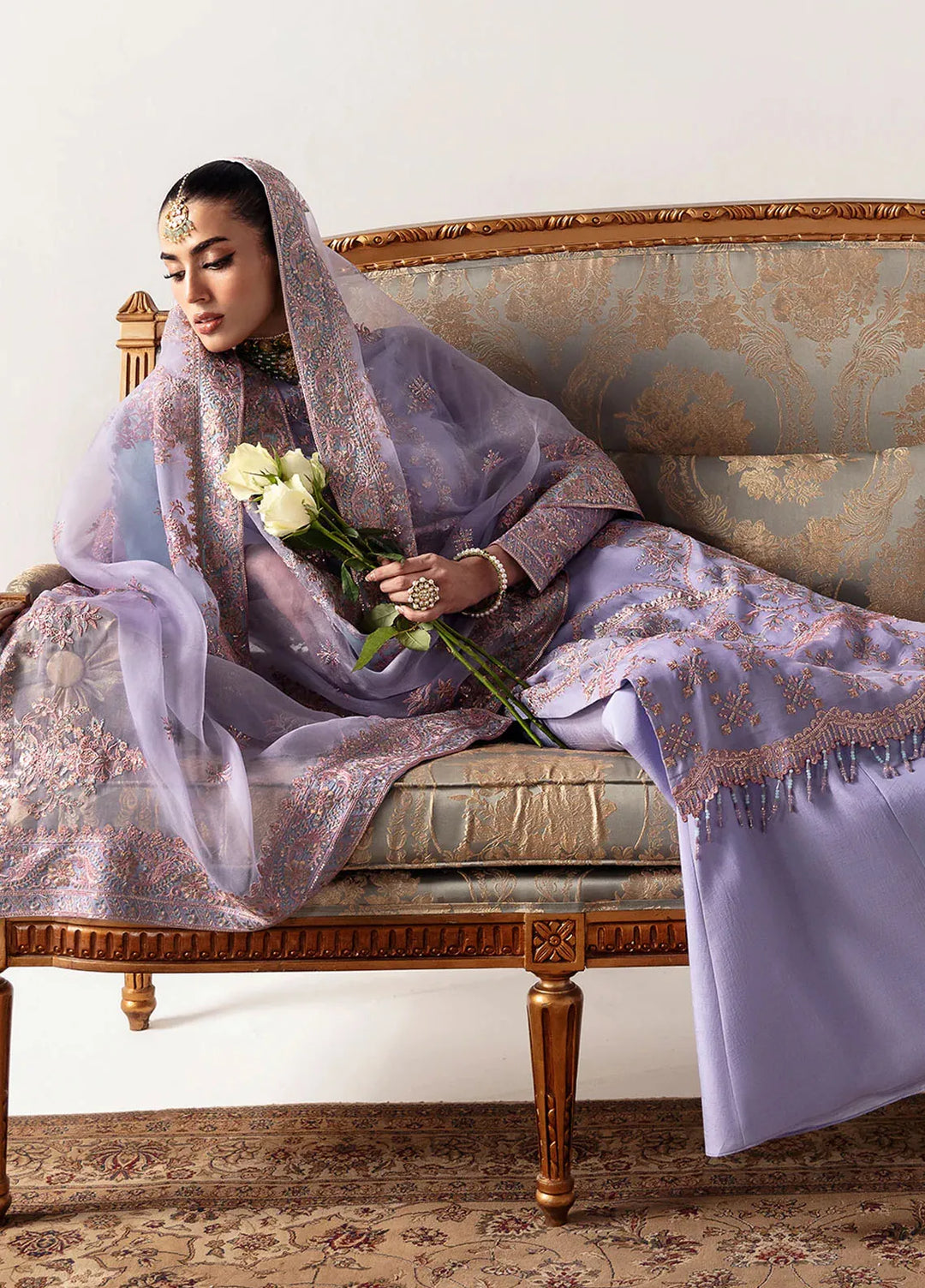 Unkahi Baaten By Jamnii Embroidered Chiffon Unstitched Suits 3 Piece JMN25UB Larah - Festive Collection