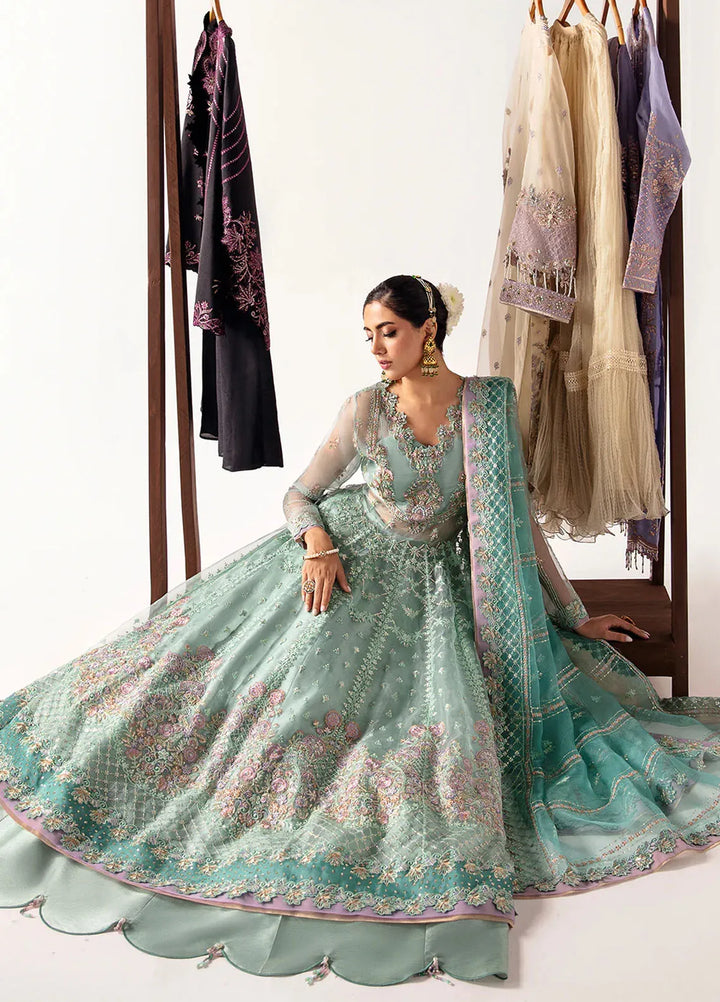 Unkahi Baaten By Jamnii Embroidered Organza Unstitched Suits 3 Piece JMN25UB Nazli - Festive Collection