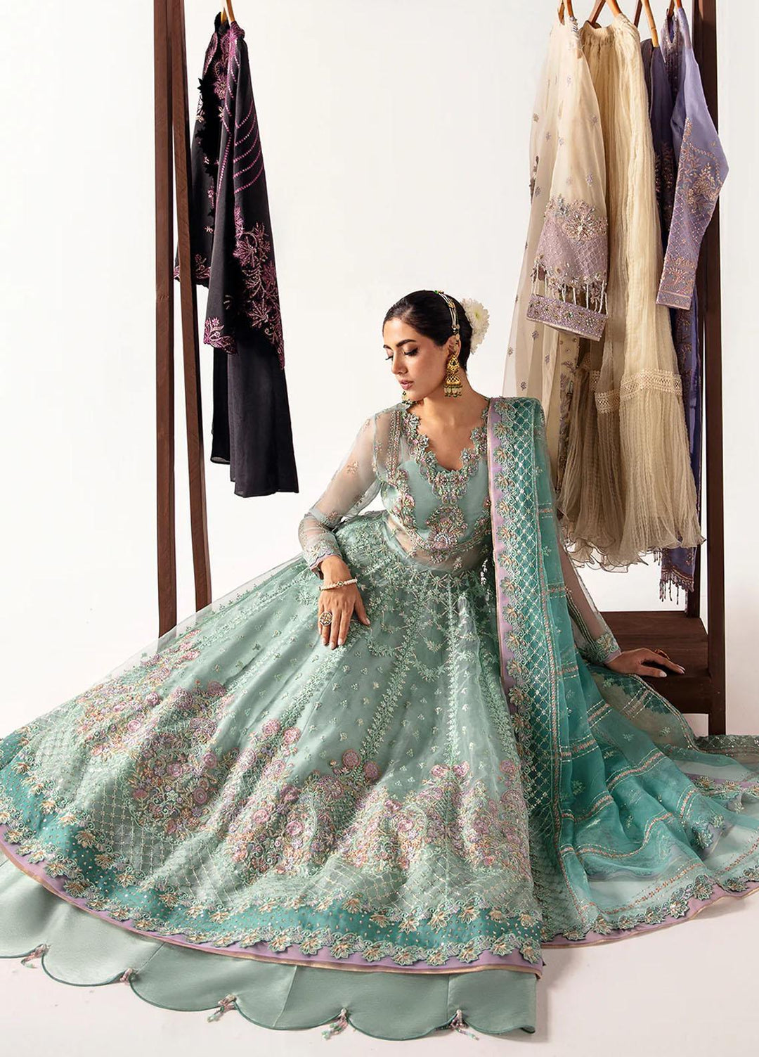 Unkahi Baaten By Jamnii Embroidered Organza Suits Unstitched 3 Piece JMN23UB Nazli - Festive Collection