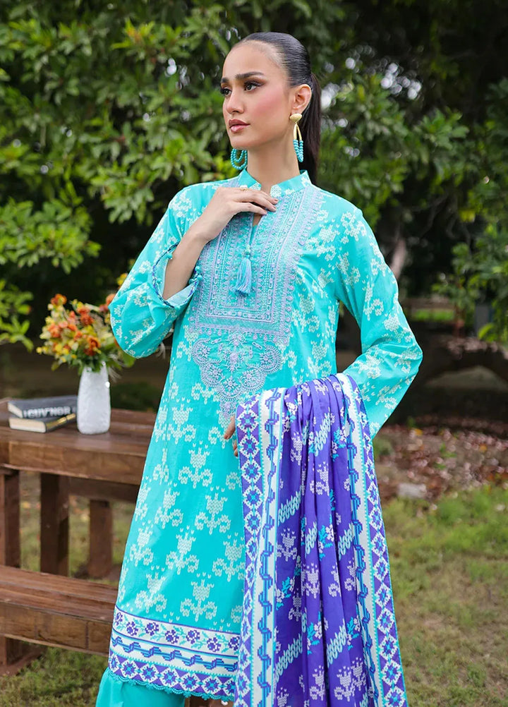 Unza by Salitex Embroidered Cambric Suits Unstitched 3 Piece WUS3BS24IZ007UT - Fall Collection