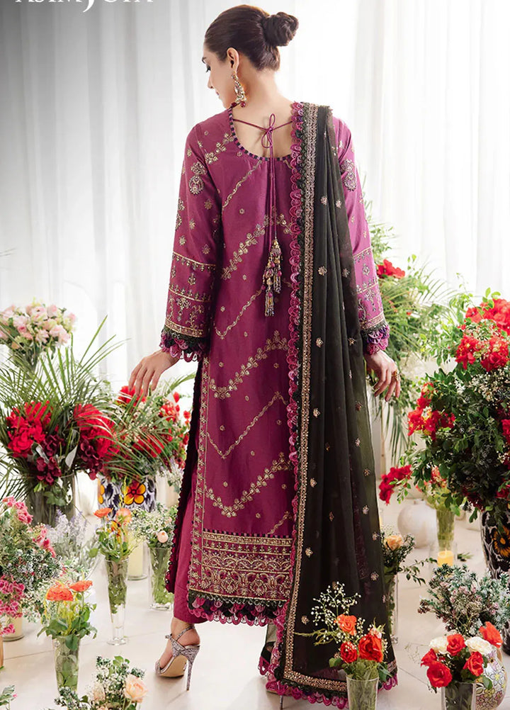 Uraan By Asim Jofa Embroidered Lawn Suit Unstitched 3 Piece AJ24U AJUR-07 - Summer Collection
