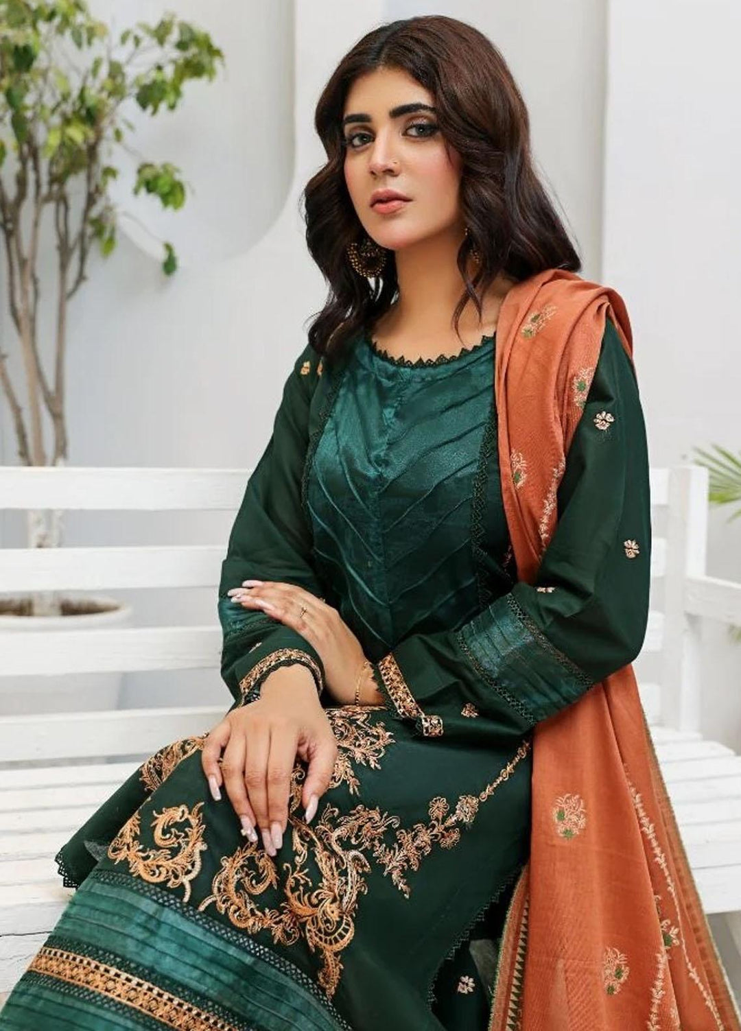 Uraan By Panache Jacquard Lawn Suits Unstitched 3 Piece PCH23U D-10 - Spring Collection