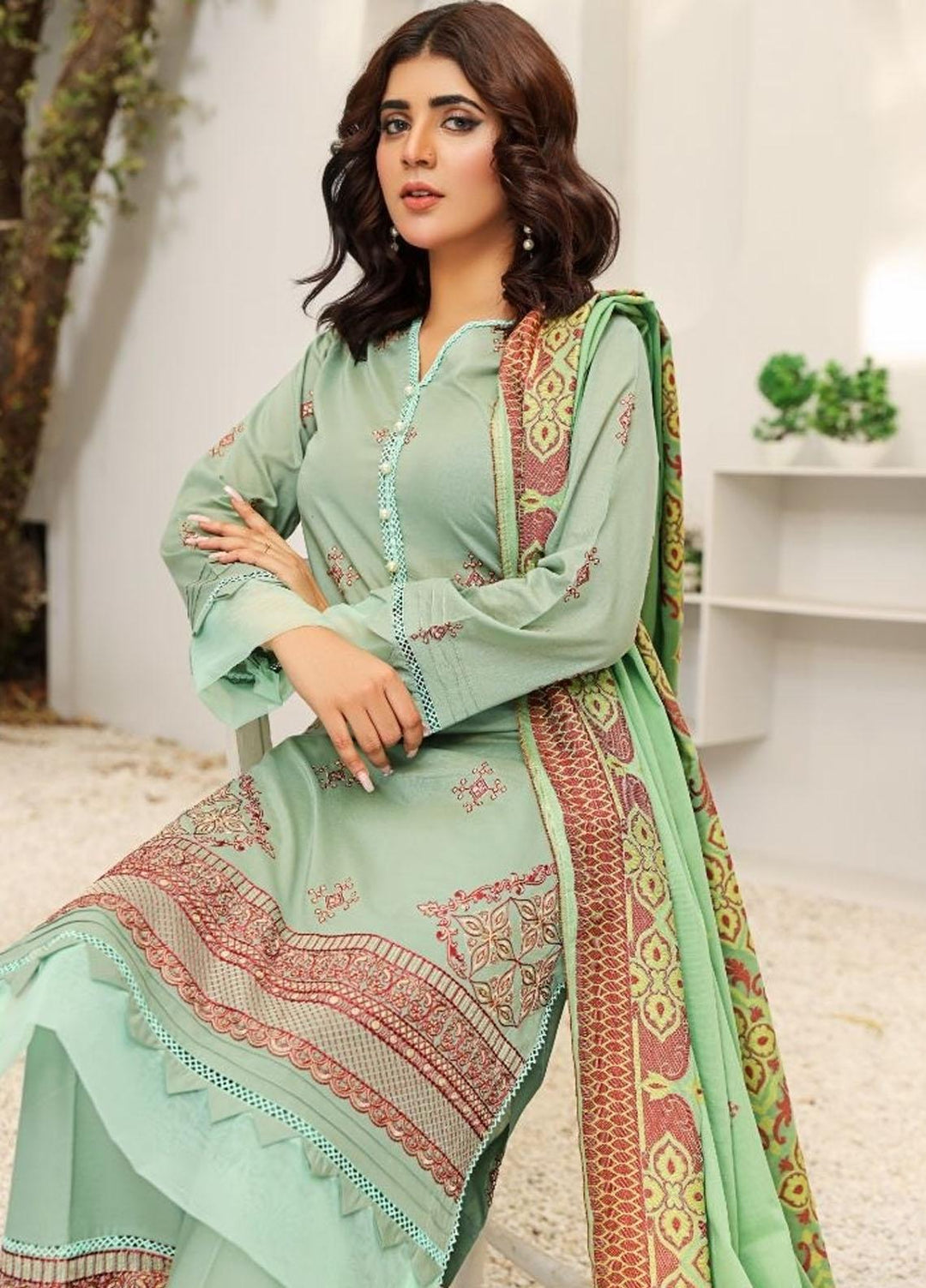 Uraan By Panache Jacquard Lawn Suits Unstitched 3 Piece PCH23U D-8 - Spring Collection