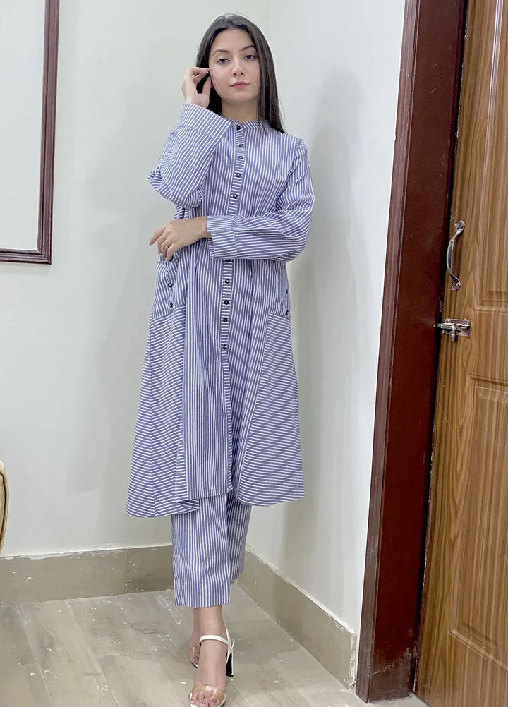 Urban Cut Pret Plain Cotton 2 Piece Suit UC2PW0021