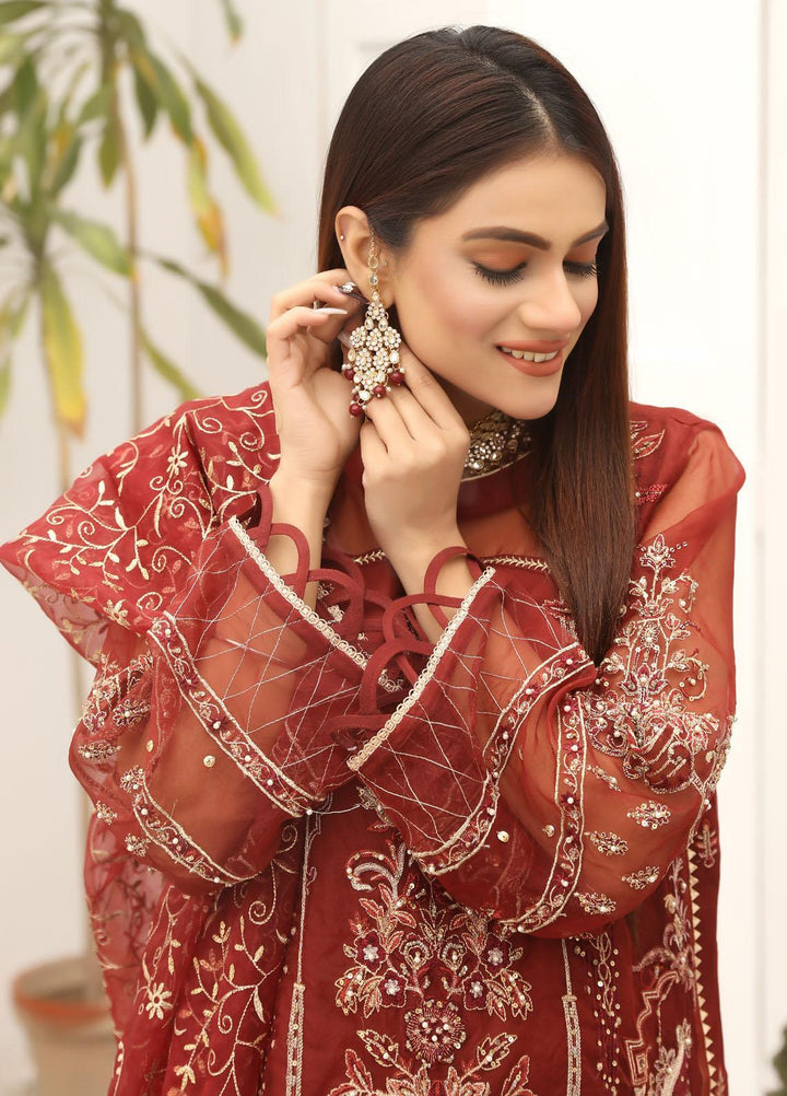 Uzman Yasen Luxury Pret  Net 4 Piece Dress MAANO JUGNI00MA116
