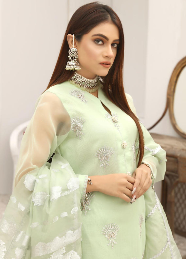 Uzman Yasen Luxury Pret  Organza 4 Piece Dress MARJAAN JUGNI00MA118