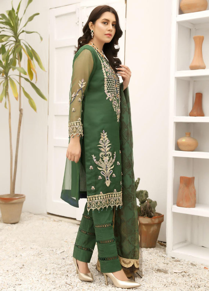 Uzman Yasen Luxury Pret  Organza 4 Piece Dress SANDAL JUGNI00SA115