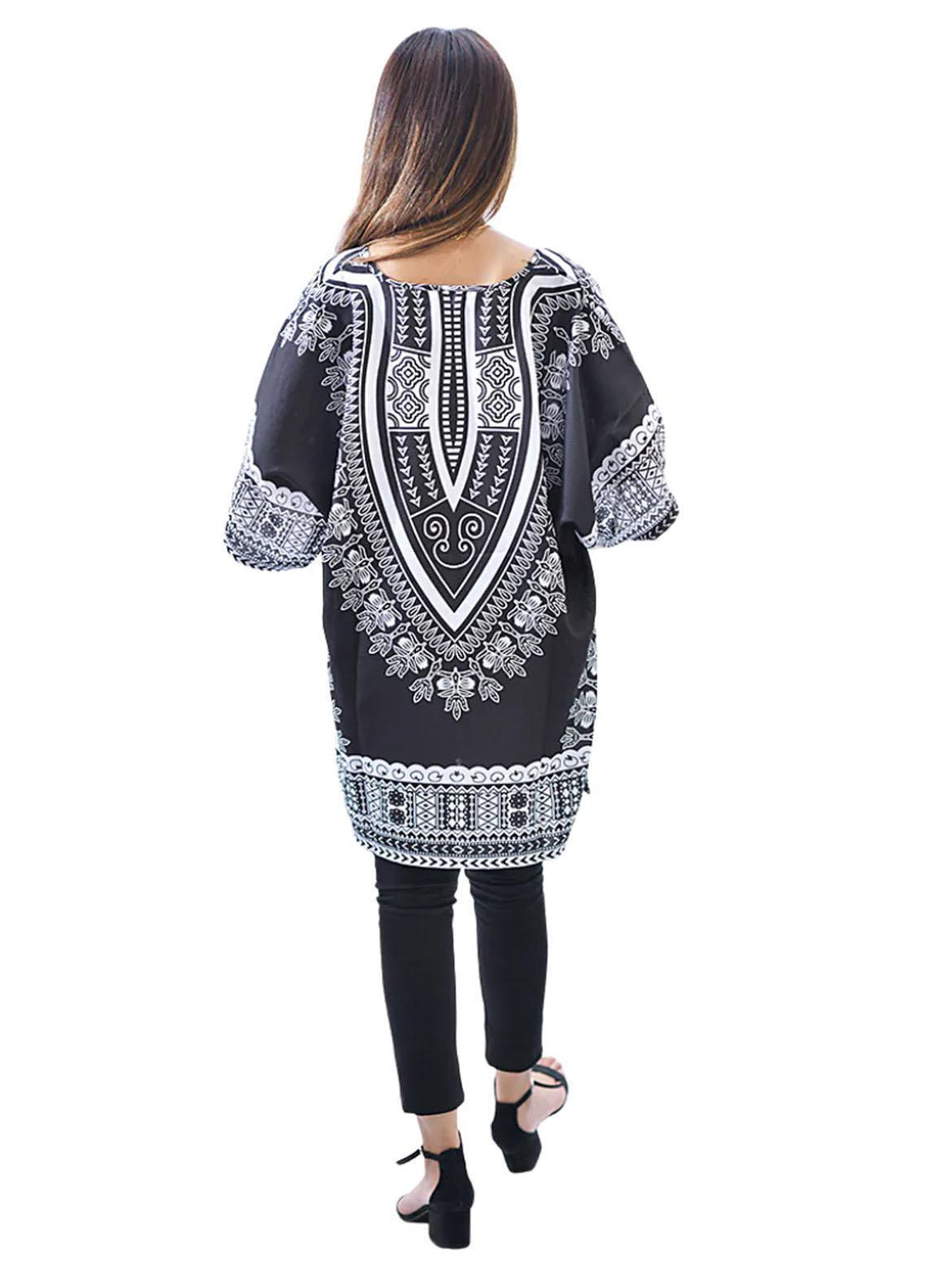 Uzul Trends Pret  Cotton Kurti UT Black Ornament
