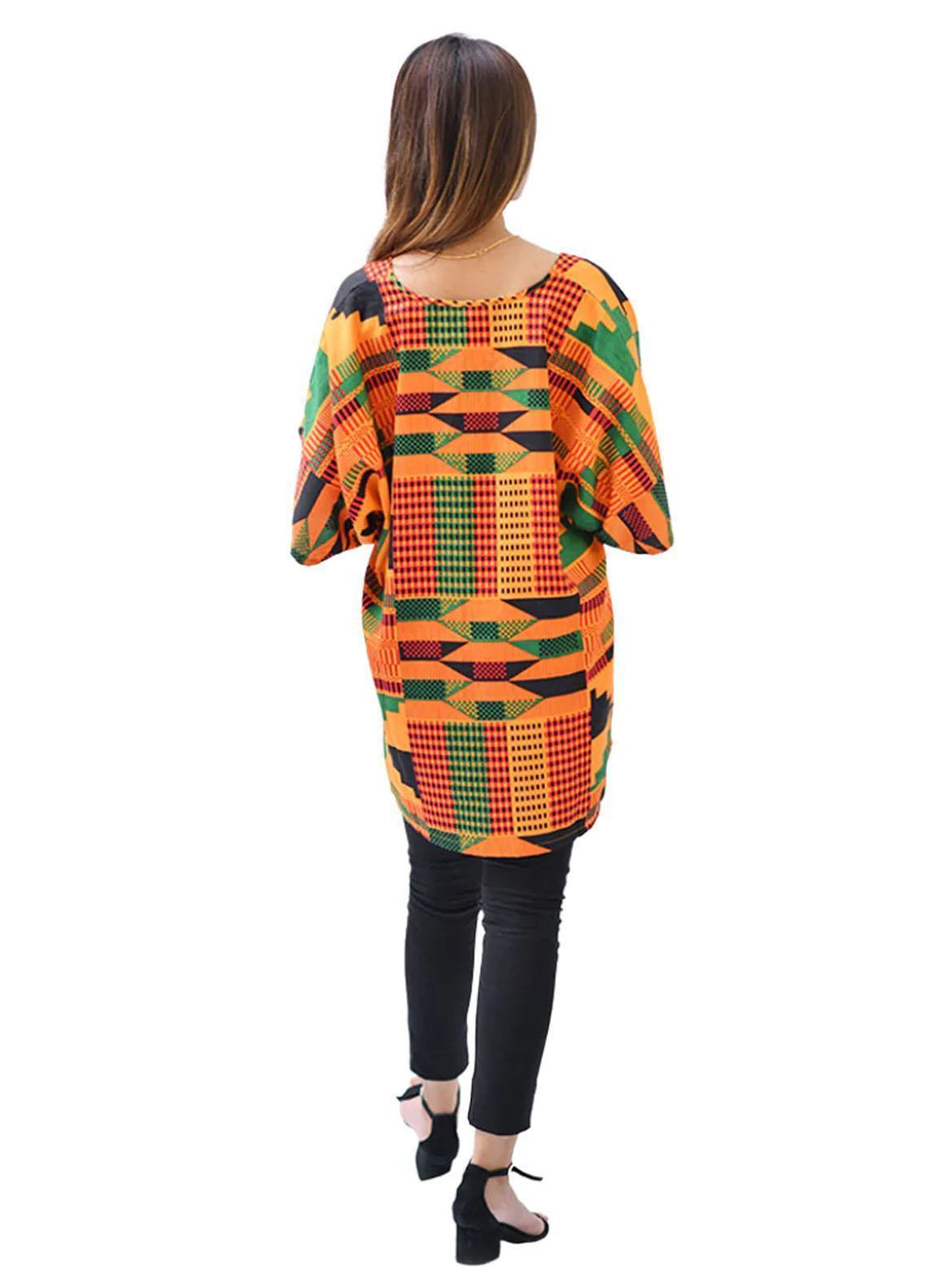 Uzul Trends Pret  Cotton Kurti UT Orange Abstract