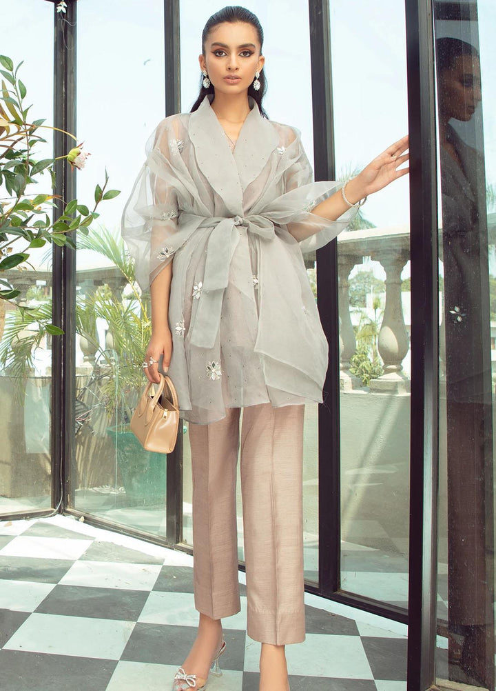 Vanya Party Wear Raw Silk Stitched 2 Piece Dress FJ-11