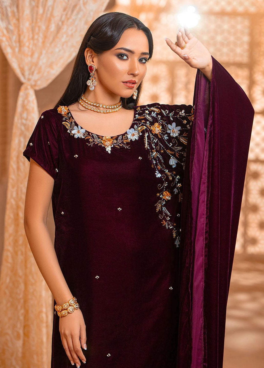 Vanya Pret  Velvet Kaftan VY21VM KV-08