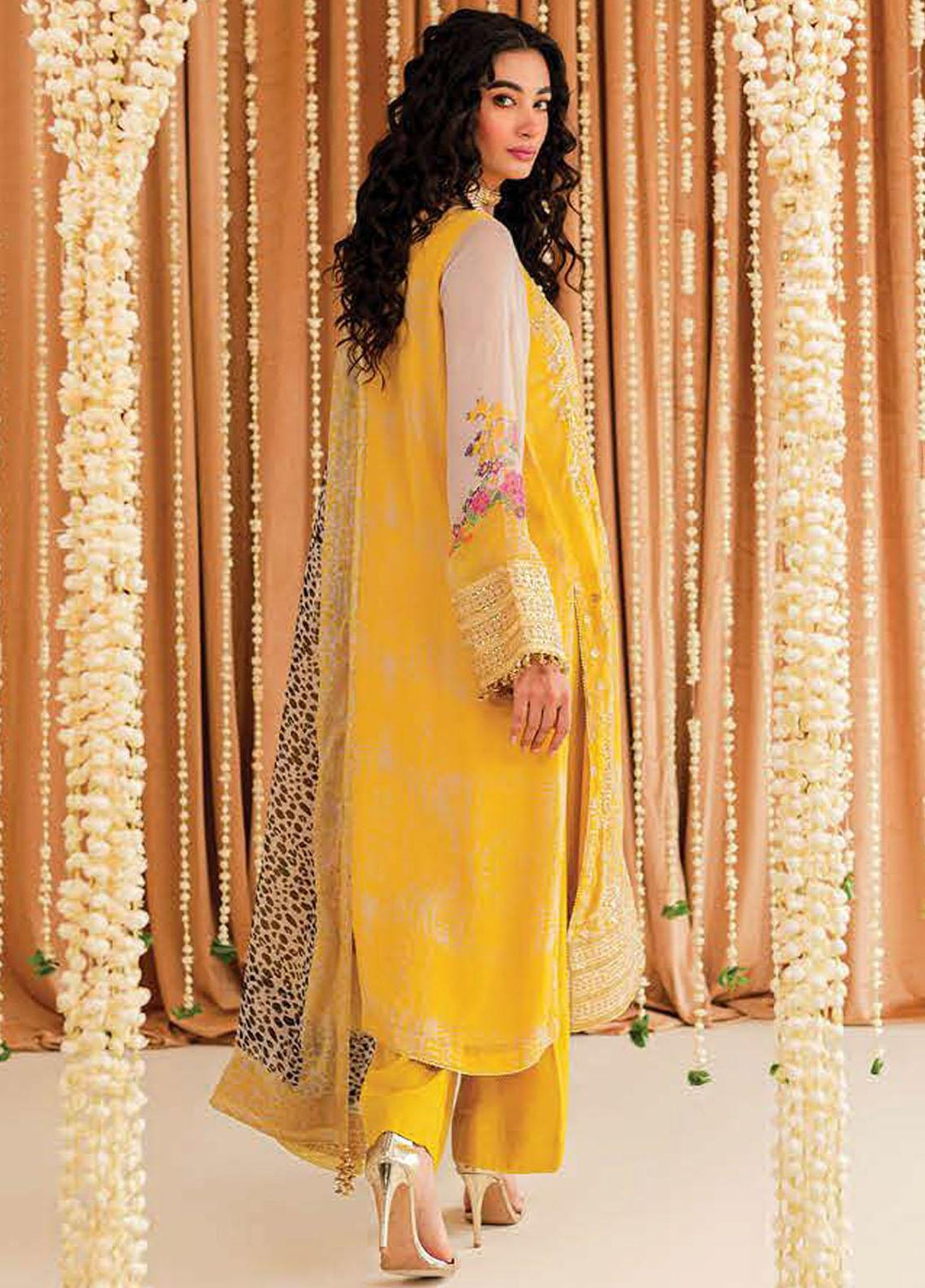 Vasal By Charizma Embroidered Chiffon Suits Unstitched 4 Piece CRZ23VS VSL-04 - Festive Collection