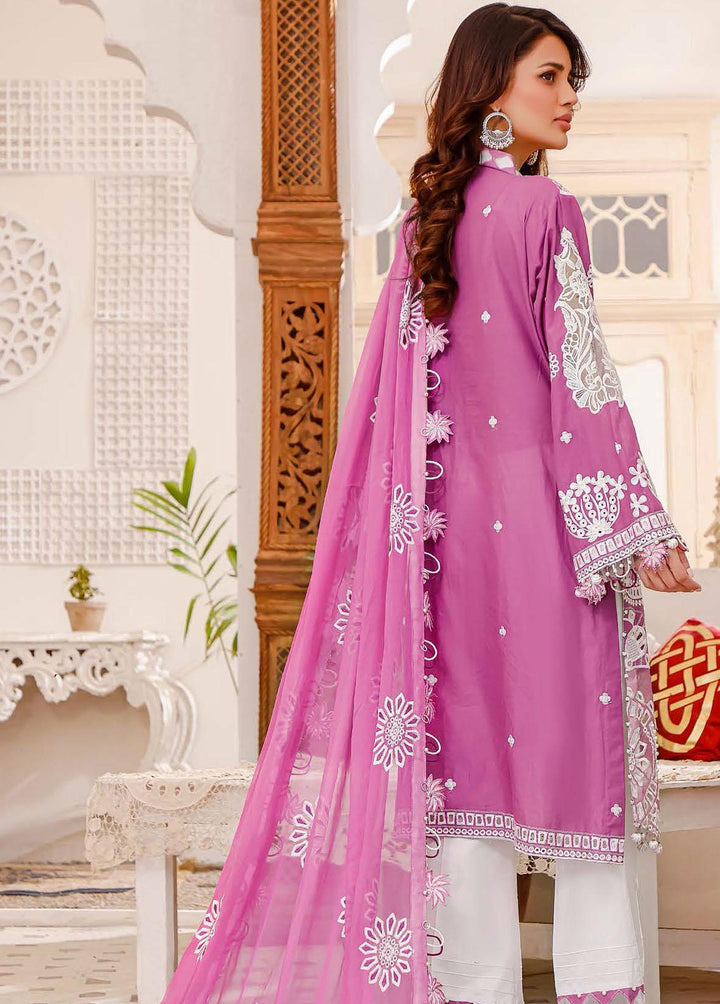 Vasl By Hadia Eman Embroidered Lawn Suits Unstitched 3 Piece HE22V HEVL-02 - Festive Collection