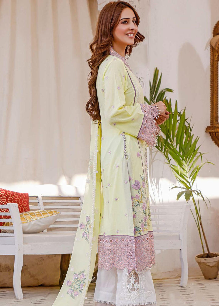 Vasl By Hadia Eman Embroidered Lawn Suits Unstitched 3 Piece HE22V HEVL-05 - Festive Collection