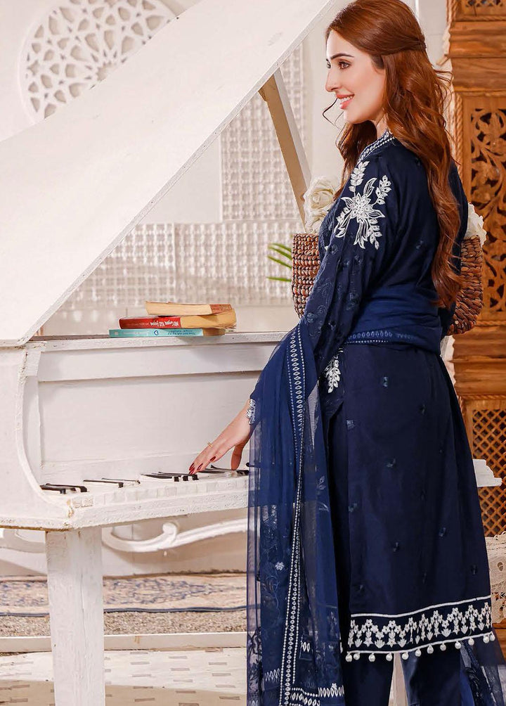 Vasl By Hadia Eman Embroidered Lawn Suits Unstitched 3 Piece HE22V HEVL-09 - Festive Collection