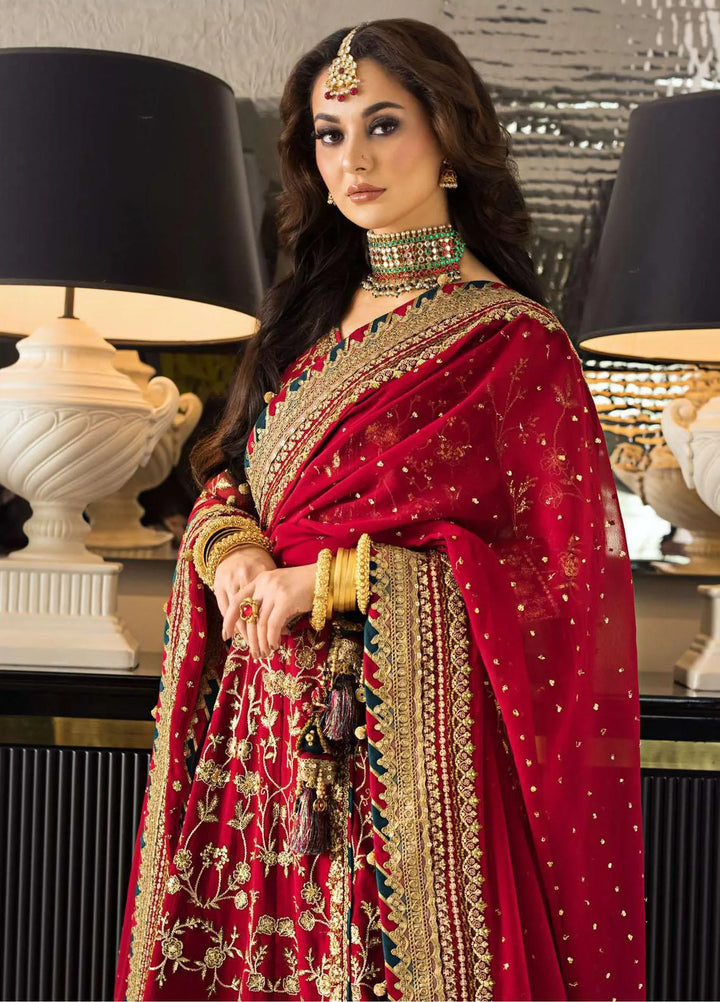 Vasl-e-Yaar By Asim Jofa Embroidered Chiffon Unstitched Suit 3 Piece AJ23VY AJVY-10 - Luxury Festive Collection