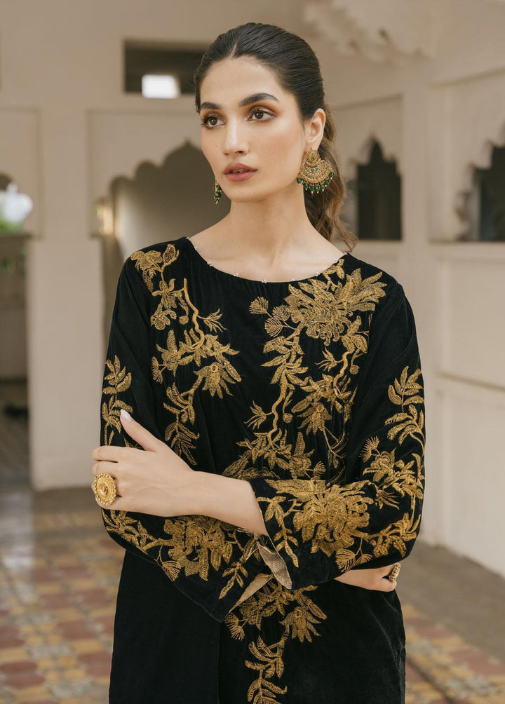 Naayas Pret Embroidered Velvet 2 Piece Suit Embore
