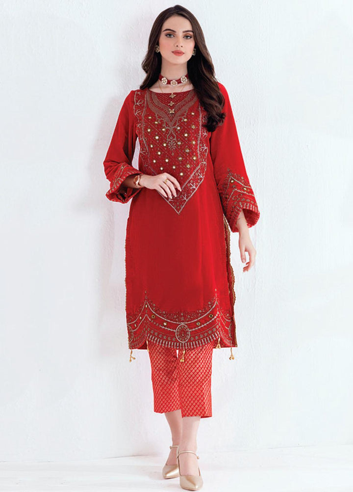 Velveto by Al Zohaib Embroidered Velvet  Unstitched Shirt AZ21V D-06 - Winter Collection