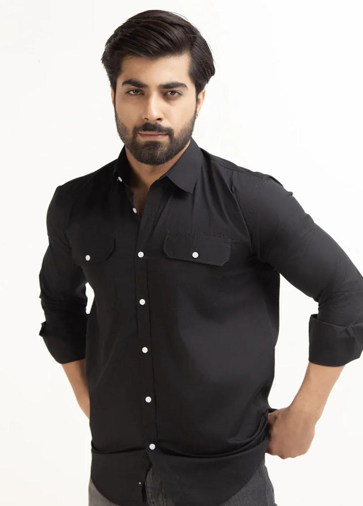 Venzyl Cotton Casual Shirt for Men -  MS23208-BLA