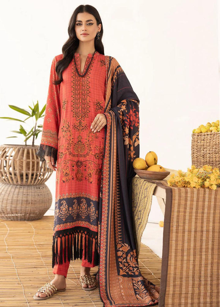 Vintage By Lala Textiles Embroidered Karandi Suits Unstitched 3 Piece LT23V LW-077 Aymur - Winter Collection