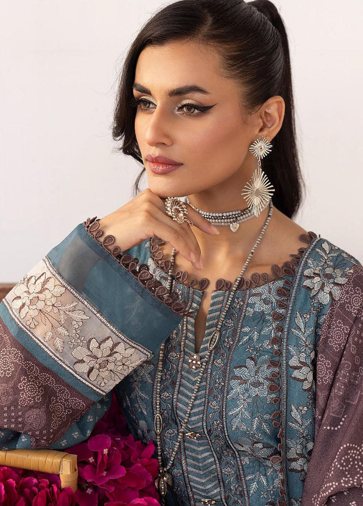 Vintage By Lala Textiles Embroidered Karandi Suits Unstitched 3 Piece LT23V LW-078 Sonder - Winter Collection